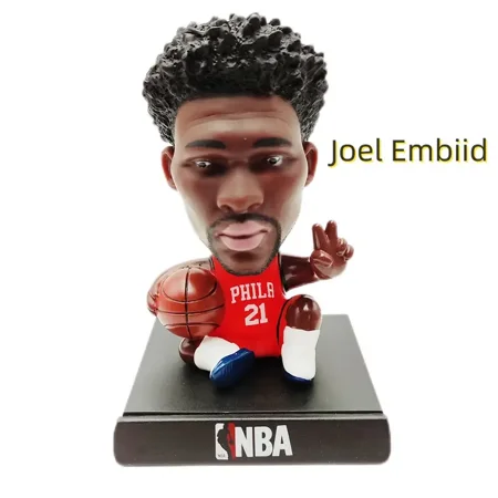 

Seluen-1 NBA Basketball Players Jordan Kobe James Curry Janice Antokumbo And Head Shaking Car Dolls