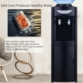 thumbnail image 4 of LUVCMFT Top Loading Hot and Cold Water Dispenser - Water Cooler for 3&5 Gallon Bottles, Child Safety Lock- Water Machine Perfect for Home, Office, Black, 4 of 8