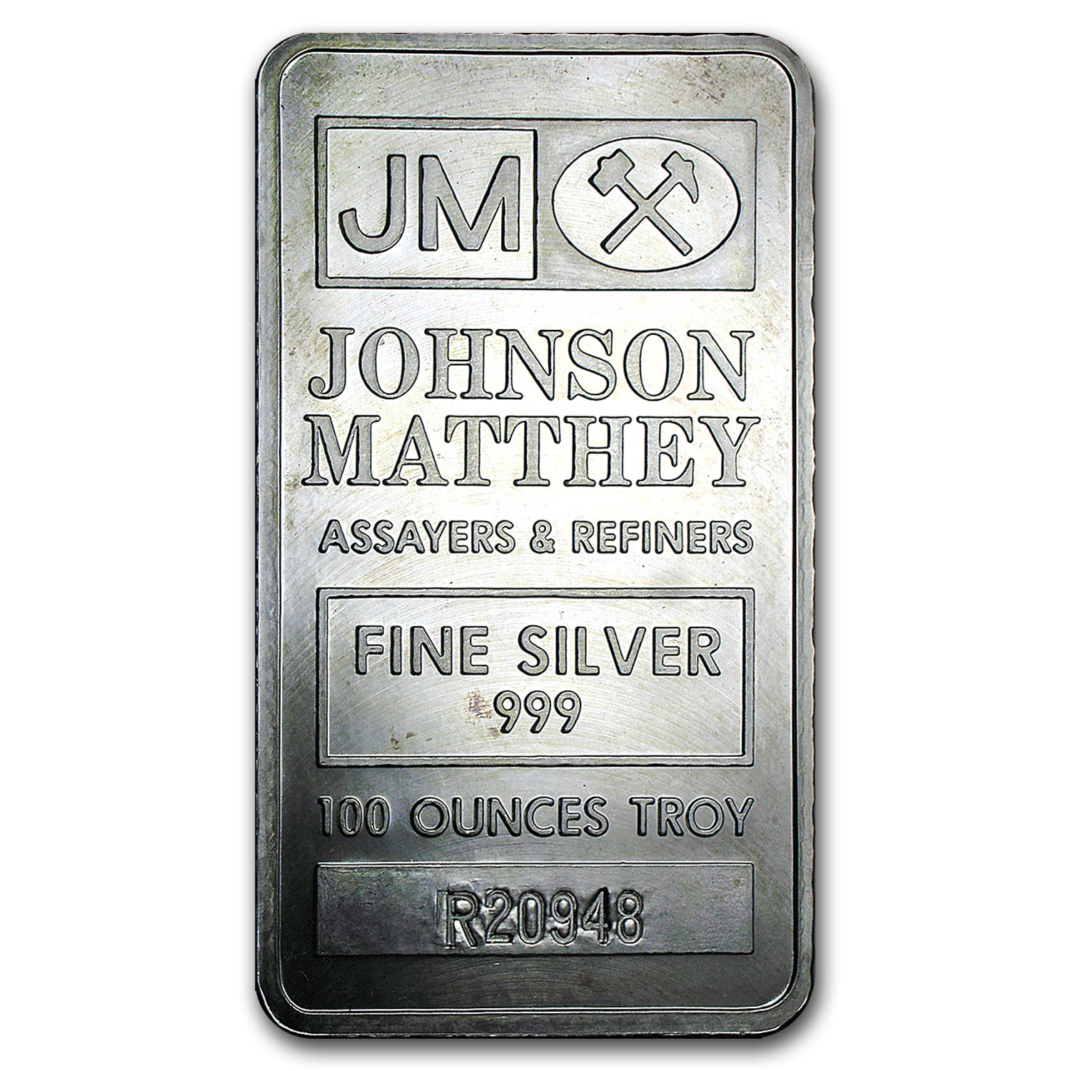 Sterling Silver Screw Top Frame Pendant for 1 oz Johnson Matthey Silver Bar 