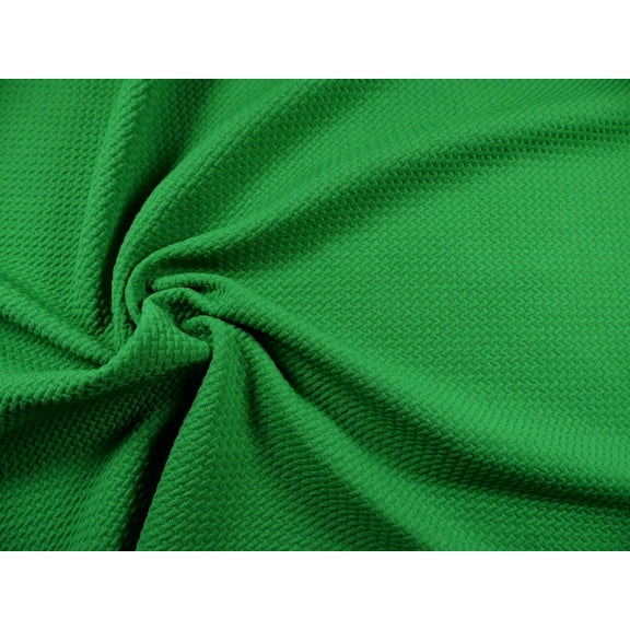 Bullet Textured Liverpool Fabric 4 way Stretch Kelly Green Q50 (Yard)