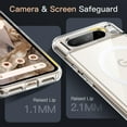 thumbnail image 5 of JETech Magnetic Case for Google Pixel 8 Pro 6.7-Inch 2023, Compatible with MagSafe Accessories, Shockproof Protective Phone Cover, Non-Yellowing Hard Clear PC Back (Clear), 5 of 7