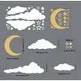 thumbnail image 5 of Heldig Moon, Stars, and Clouds Wall Decals - Nursery Wall Decoration, Vinyl Stickers for Kids, 5 of 6