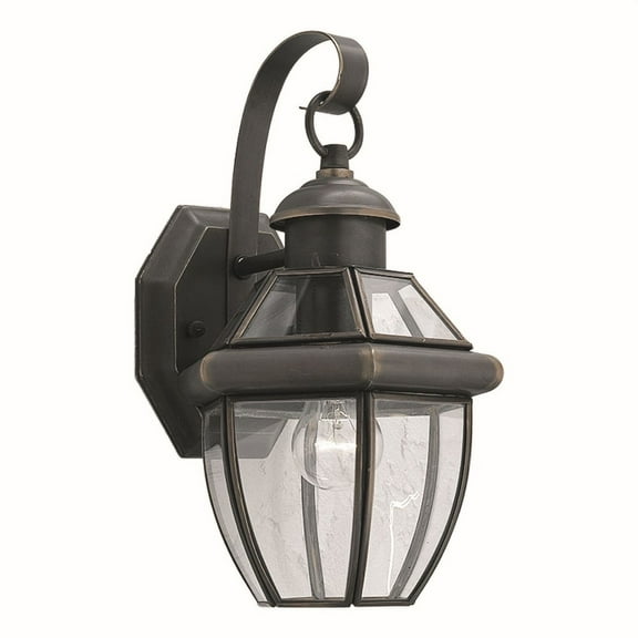 Forte Lighting 1101-01 Outdoor Wall Sconce From The Exterior Lighting Collection - Bronze