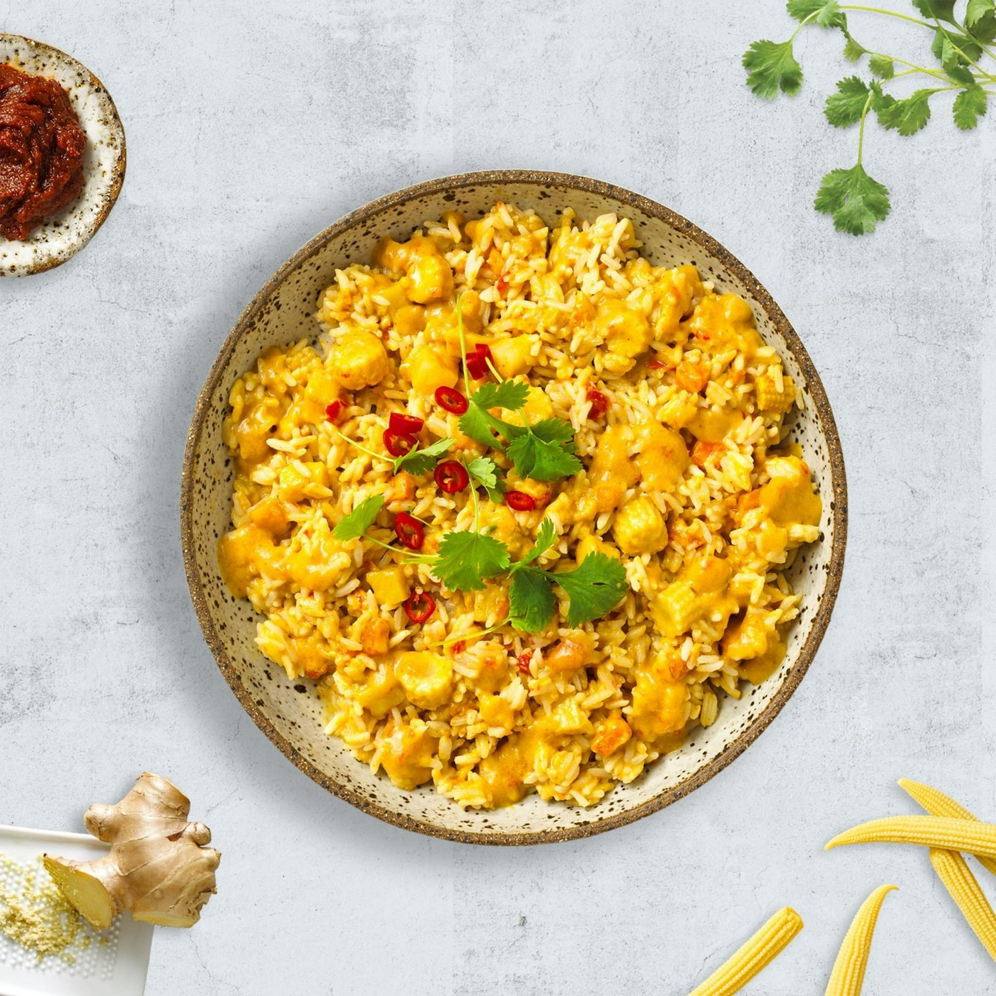 Passage to Asia - Thai Yellow Curry Vegetable Bowl (280g), Deliciously quick: authentic Thai Veg Curry in 90 seconds