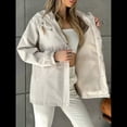 thumbnail image 4 of Chaqueta Impermeable de Larga con Capucha y Cremallera para Mujer, Gabardina, Cortavientos, Chaqueta de Viaje. Albaricoque M, 4 of 9