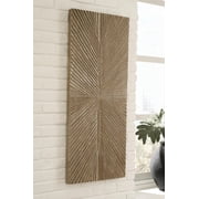 Signature Design by Ashley Casual Lenora Wall Decor Distressed Brown