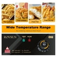 thumbnail image 6 of ROVSUN 12.96L 5000W 2-Basket Commercial Electric Deep Fryer, Stainless Steel, 6 of 9