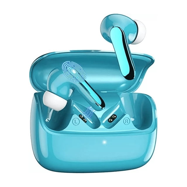 Audífonos Bluetooth Inalámbricos. Color Azul