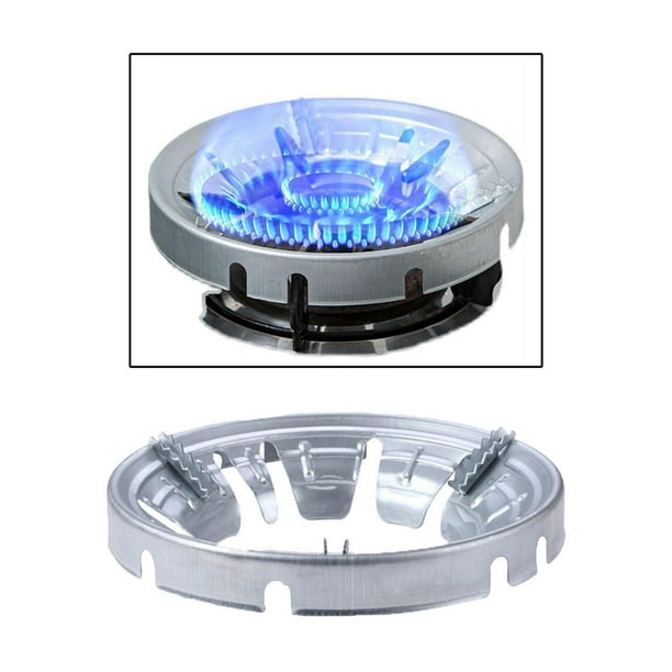 Cubierta de ahorro de gas para cocina de Gas, anillos de soporte para Wok, reductor de anillos de Gas reutilizables a prueba de viento y calor para PC 1 BLESIY cubierta de ahorro de gas
