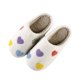thumbnail image 1 of Nuevo coloridas pantuflas algodón invierno abrigadas little love para parejas hombres y mujeres zapatos suela gruesa y blanda lindos antideslizantes gruesos (39-40), 1 of 9