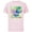 Soft Pink, variant on Disney Stich and Angel Shamrock St. Patrick’s Day - Short Sleeve Cotton T-Shirt for Adults - Customized-Black