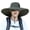 Army Green, variant on 6 inch Super Wide Brim Sun Protection Hat Unisex Fishing Hiking Garden Lawn Work Waterproof Breathable Hats