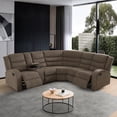 thumbnail image 2 of MAYEERTY Intelligent Sectional Recliner Sofa Set with Adjustable Reclining, Cup Holders & Storage Slot for Living Room, 2 of 12