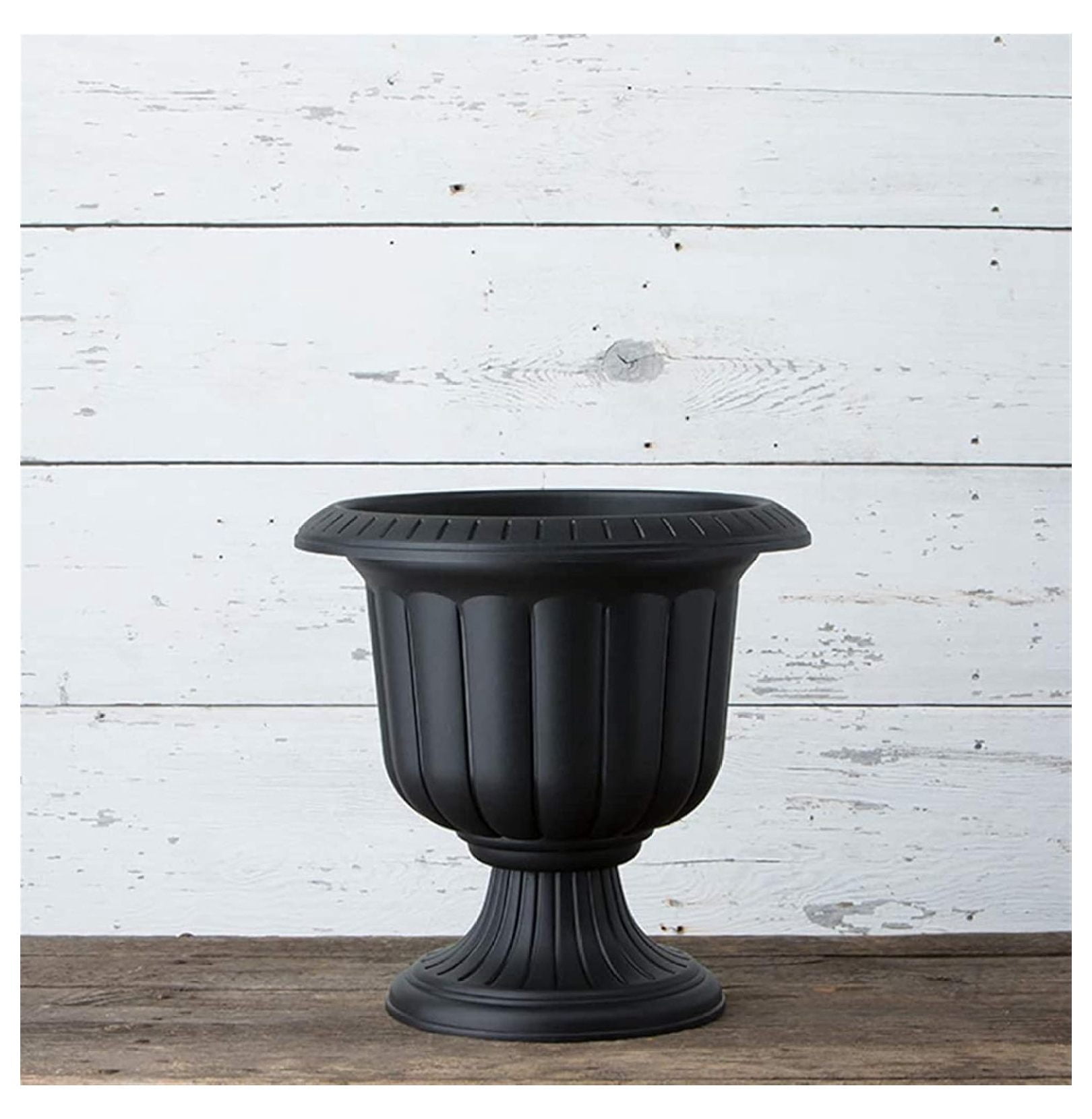 Mfg. # 38198 19" Black Classic Porch Urn Planter - Quantity 2