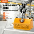 thumbnail image 2 of VEVOR Magnetic Lifter, 660 lbs/300 kg Pulling Capacity, 2.5 Safety Factor, Neodymium & Steel, Lifting Magnet with Release, Permanent Lift Magnets, Heavy Duty Magnet for Hoist, Shop Crane, Block, Board, 2 of 9