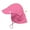 Hot Pink, variant on green sprouts UPF50+ Eco Flap Hat-White-2T-4T