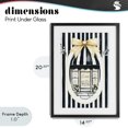 thumbnail image 4 of Stupell Industries Glam Maison Striped Boutique Window Black Framed Print Under Glass, 14 x 20, by Petals Prints Design, 4 of 8
