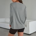 thumbnail image 5 of SUNBS T Shirts for Women Oversized Long Sleeve Basic Crewneck Tee Fall Winter Casual Blouses, Sizes S-3XL, 5 of 7