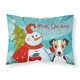 thumbnail image 1 of ""Caroline'S Treasures Bb1881Pillowcase Muñeco De Nieve Con Funda De Almohada Estándar De Tela Jack Russell Terrier Grande Multicolor"", 1 of 1