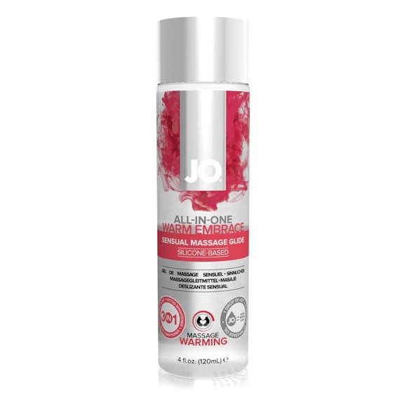 JO All-In-One Sensual Massage Oil, Scented, Nourishing and Hydrating, Silicone-Based Gel