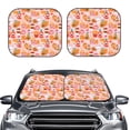 thumbnail image 2 of Fotbe Funny Food 2-Piece Car Windshield Sun Shade | Sun Blocker for Car Windshield | Foldable Automotive Interior Accessories for Sun Protection-Small, 2 of 6