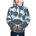 thumbnail image 5 of Kll Unisex Kids Boys Girls Hooded Pocket Pullover Hoodies-Black Head Woman, 5 of 9