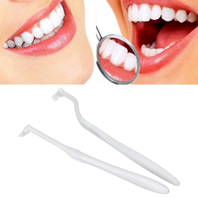White Compact Tuft Single Tuft Cepillo de Dientes con Cabezal de Cepillo Redondo Cepillo de Espacio Interdental para Limpieza Detallada para una Limpieza Profunda de la Boca ANGGREK Otros