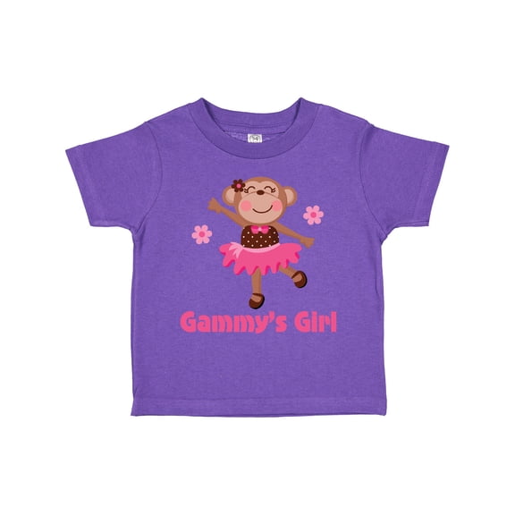 Inktastic Gammy's Girl Monkey Girls Toddler T-Shirt