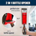thumbnail image 3 of 16 oz. Metal Can Crusher, Heavy-Duty Wall-Mounted Smasher for Aluminum Seltzer, Soda, Beer Cans and Bottles for Recycling - Red-Good, 3 of 5