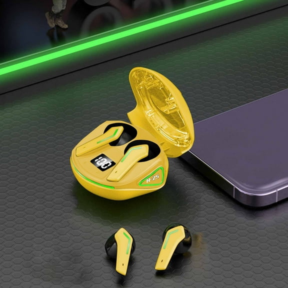 Earbuds Wireless Bluetooth, Colorful Breathing Light In Ear Type High Battery Low Latency Surround Sound Lightweight 5.3 Bluetooth Earbuds Headphones Earphones for School