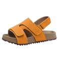 thumbnail image 3 of Gubotare Boys Summer Shoes Boy's Girl's Soft Closed Toe Outdoor Beach Summer Sport Sandals Water Shoes (Toddler/Little Kid/Big Kid) Size 1 (Brown,1 Big Kid), 3 of 8