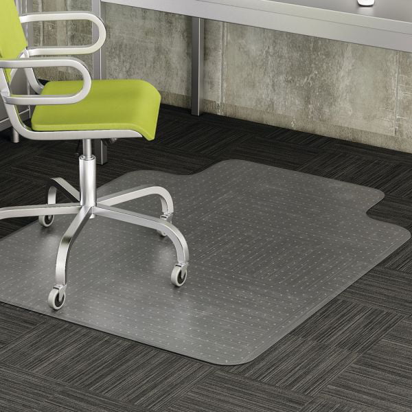 Realspace Wide-Lip Chair Mat For Thin Commercial-Grade Carpets, Advantage,  46
