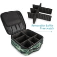 thumbnail image 4 of FORMRS Travel Makeup Bag Large Capacity Train Case Cosmetic Organizer with Adjustable Dividers, Forest Camouflage Pattern, 4 of 8