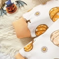 thumbnail image 5 of SILVERCELL Halloween Children's Clothing Autumn Baby Girl Pumpkin or Ghost Print Long Sleeved Triangle Jumpsuit 0-18M, 5 of 7