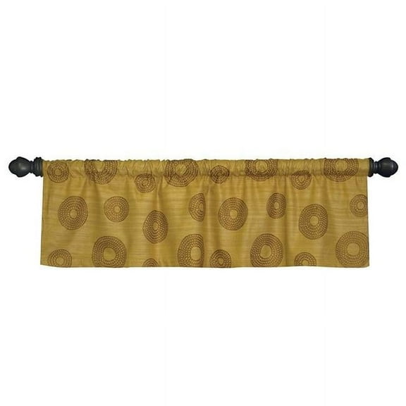 heritage lace sy-5216ag serenity 52 x 16 in. valance, amber gold