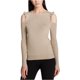 thumbnail image 2 of DKNY suéter de punto con hombros descubiertos para mujer, beige, mediano DKNY Tejer, 2 of 2