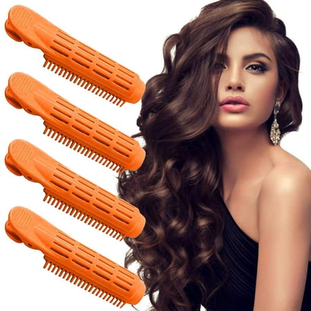 Volumizing Hair Root Clip, Naturally Fluffy Hair Clip Self Grip Root Volume  Hair Curlers Clip, Home DIY Make Hair Curly Styling Tool for All Hair Types  (4pcs-orange) | Walmart Canada