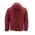 thumbnail image 2 of Maximos Men’s Slim Fit Lightweight Zip Insulated Packable Puffer Hooded Jacket (Red, XL), 2 of 3