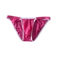 thumbnail image 4 of KHONTS Thongs for Men Underwear Lace Thongs Mesh Breathable Briefs Hot Pink L, 4 of 4