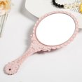 thumbnail image 3 of JUNWELL Miroir à Main Vintage Miroir à Main Embossé avec Poignée pour Femmes et Filles Rose, 3 of 5