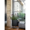 thumbnail image 5 of Veradek Demi Series Raised 16" Plastic-Stone Planter - (Black/Black, 1 Pack), 5 of 12