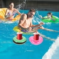 thumbnail image 3 of HINTRMENT 4Pcs Floating Drink Holder for Pool Party Assorted Color Inflatable PVC Material, 3 of 6