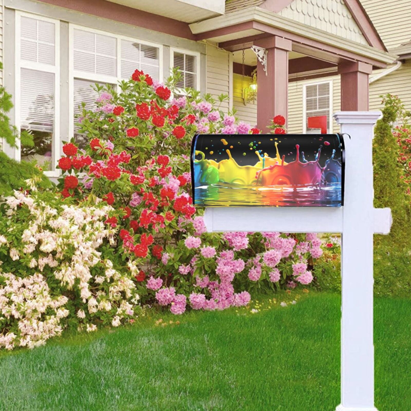 Kdxio Magnetic Mailbox Cover 21x18 in Mailbox Cover Outdoor Decoration Holiday Mailbox Covers for Home Garden Yard-21x18 in