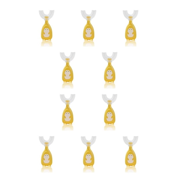 Cateissary Cepillo de de silicona para bebés, cepillo de , hogar, niños, limpieza, pequeño, amarillo amarillo S 10Conjunto