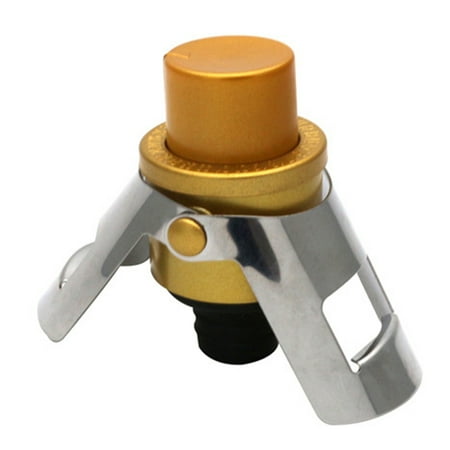 

Wine Bottle Stopper Stainless Steel Wine Bottle Plug with Silicone Expanding Beverage Bottle Stopper Reusable Wine Saver Bottle Sealer Keeps Wine Fresh Best Gift Accessories gold F62921