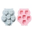 thumbnail image 1 of Moldes de pastel de silicona 2 unids Moldes para hornear para pasteles Hecho a mano Made Molds (rosa, azul), 1 of 6