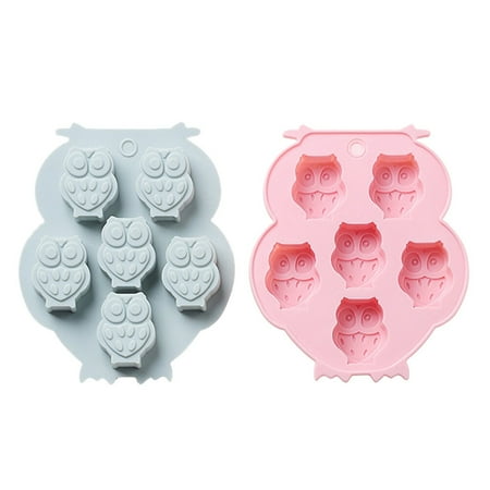 

2Pcs Silicone Cake Molds Cake Baking Molds Handmade Making Molds (Pink Blue)