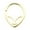 Gold, variant on Alien Bendable Hoop Rings For Nose Septum Ear Cartilage, Daith made of Surgical