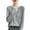 Gray, variant on Lixiuxyad Womens Cardigans Cardigan With Colorful Buttons And Faux Pockets Lightweight Knit For Early Fall Seasonal Fashion,Black