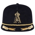 thumbnail image 2 of Men's New Era Black Los Angeles Angels Corduroy Filigree Golfer Adjustable Hat, 2 of 6